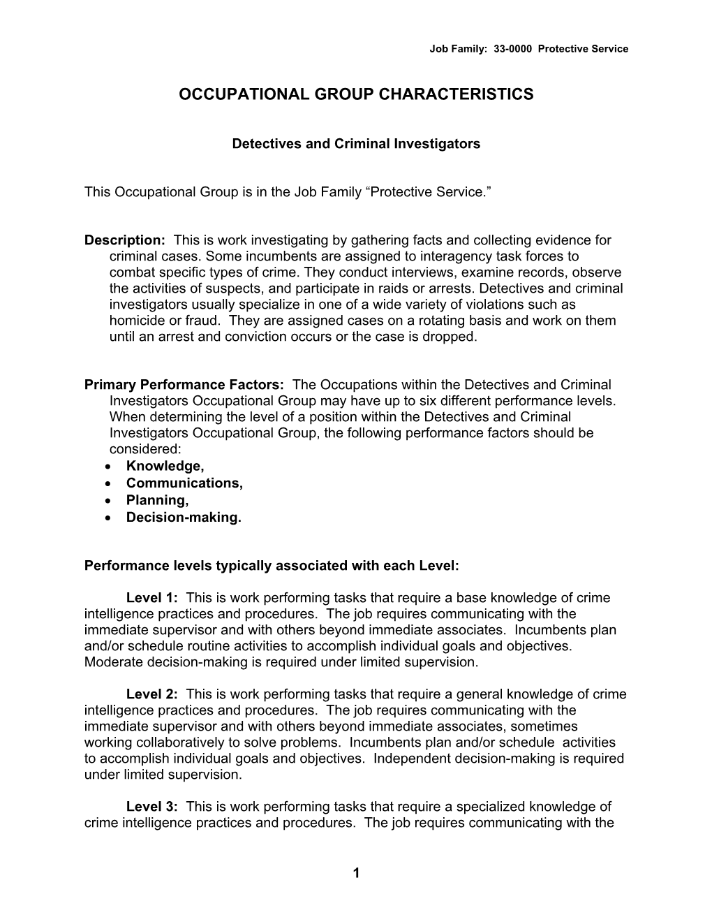 Occupational Group Characteristics s3