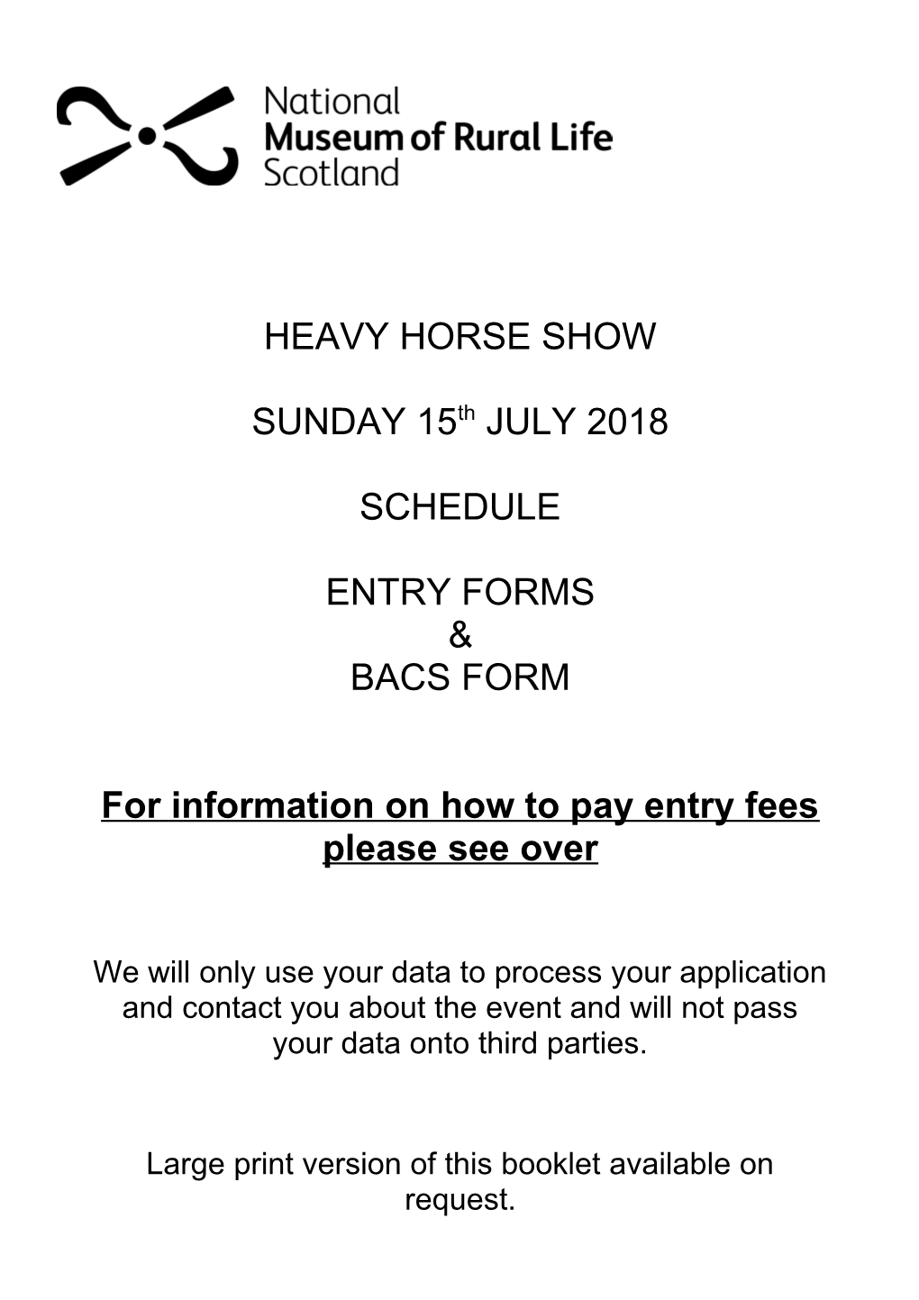 Kittochside Heavy Horse Show