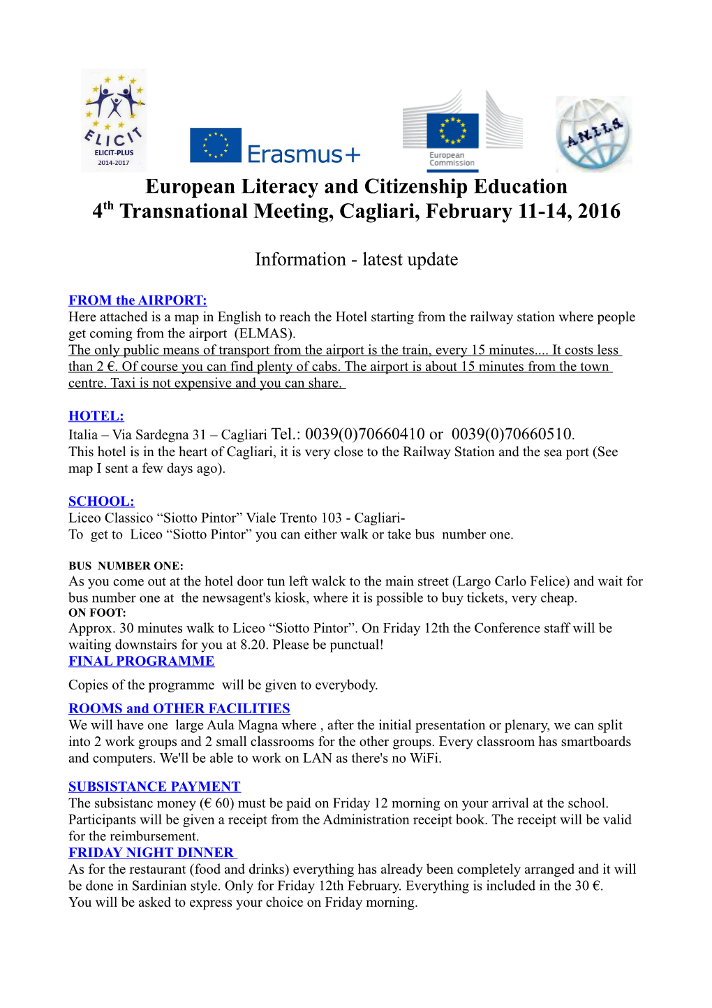 European Literacy and Citizenship Education