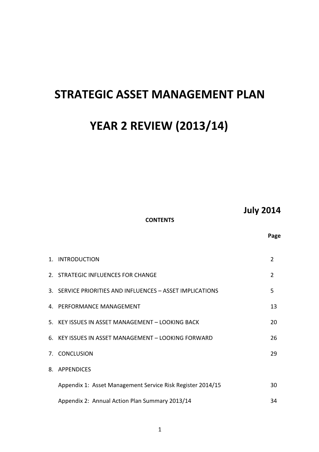 Strategic Asset Management Plan s1