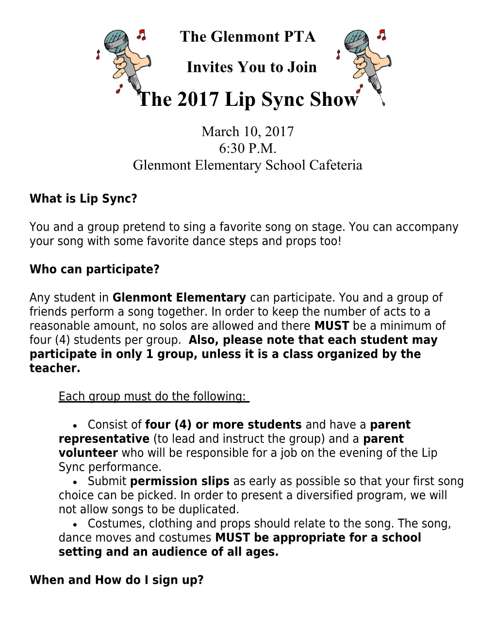 The 2017 Lip Sync Show