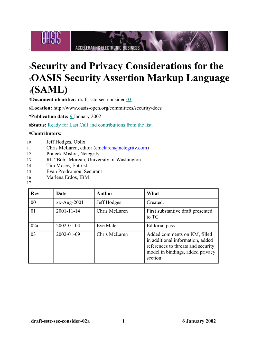 SAML Security Considerations