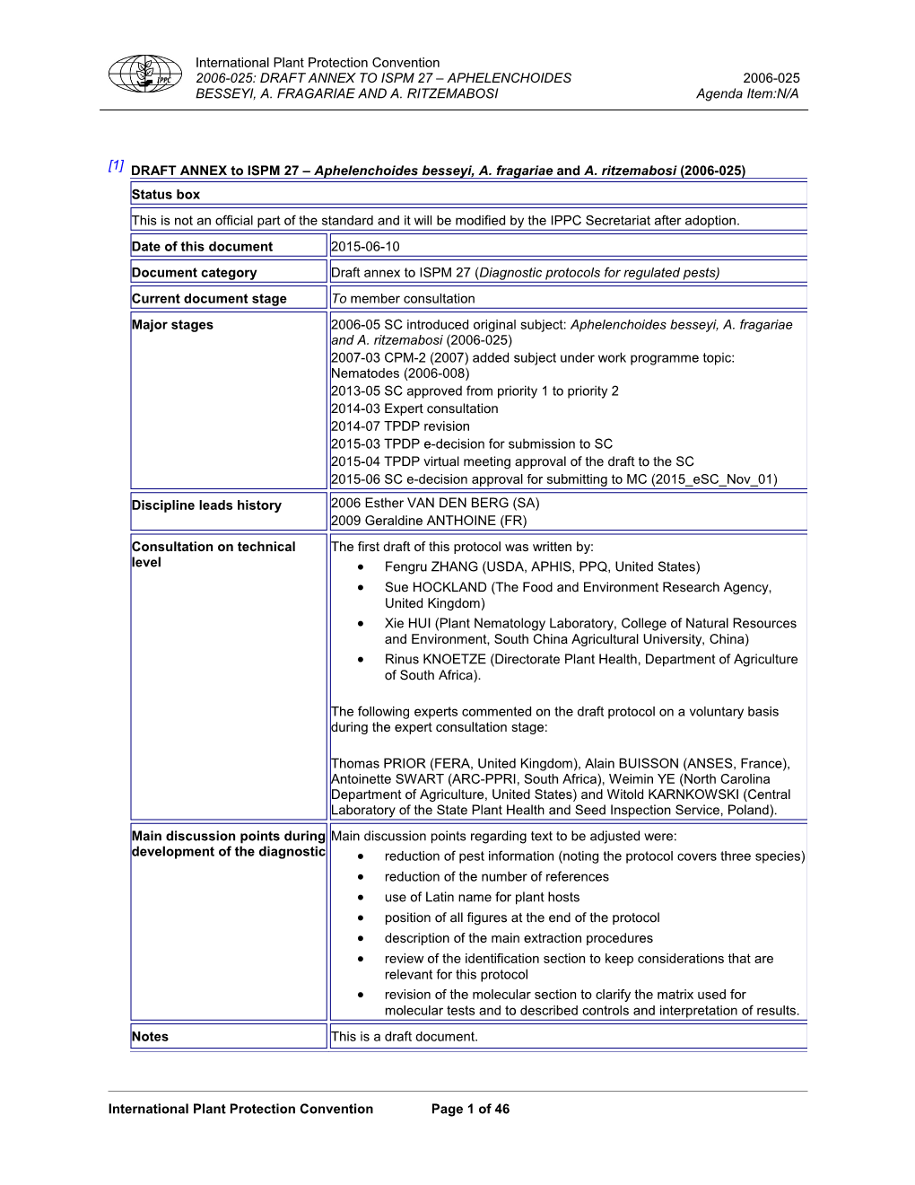 International Plant Protection Convention Page 47 of 48