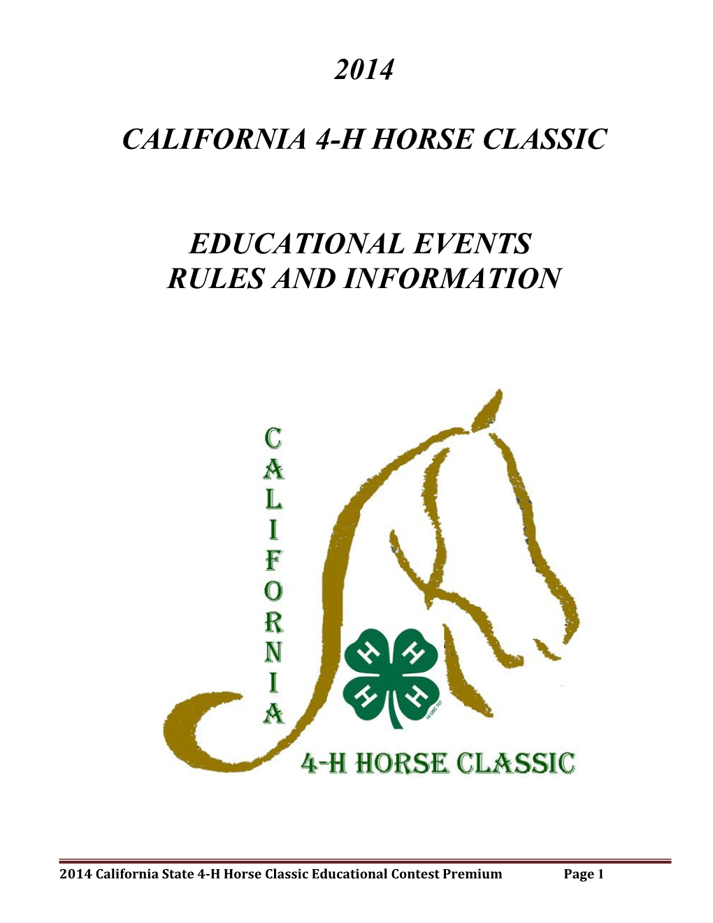 California 4-H Horse Classic