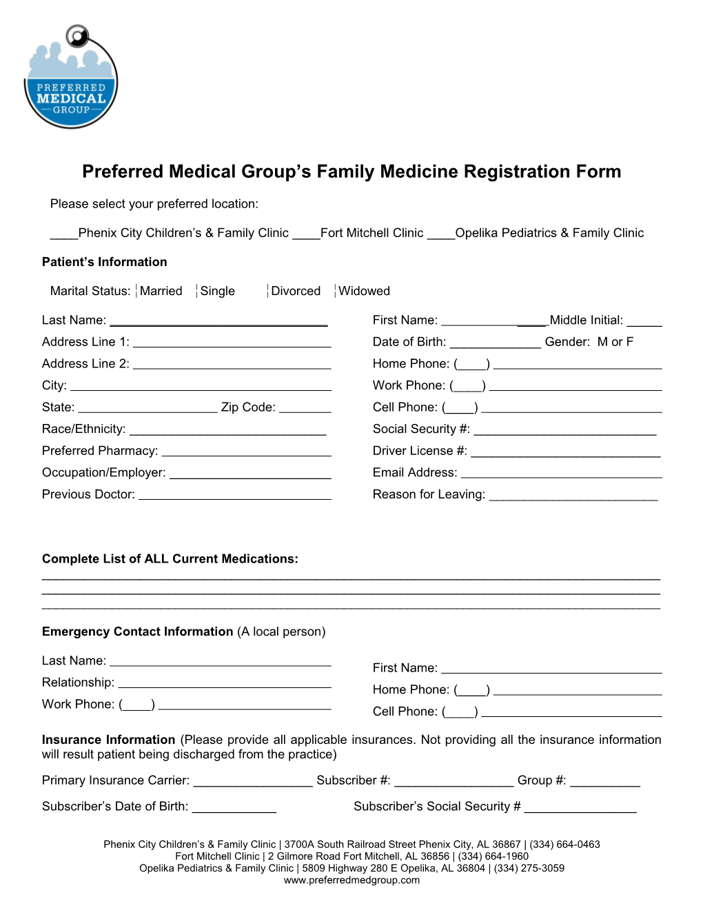 PCC Registration Form