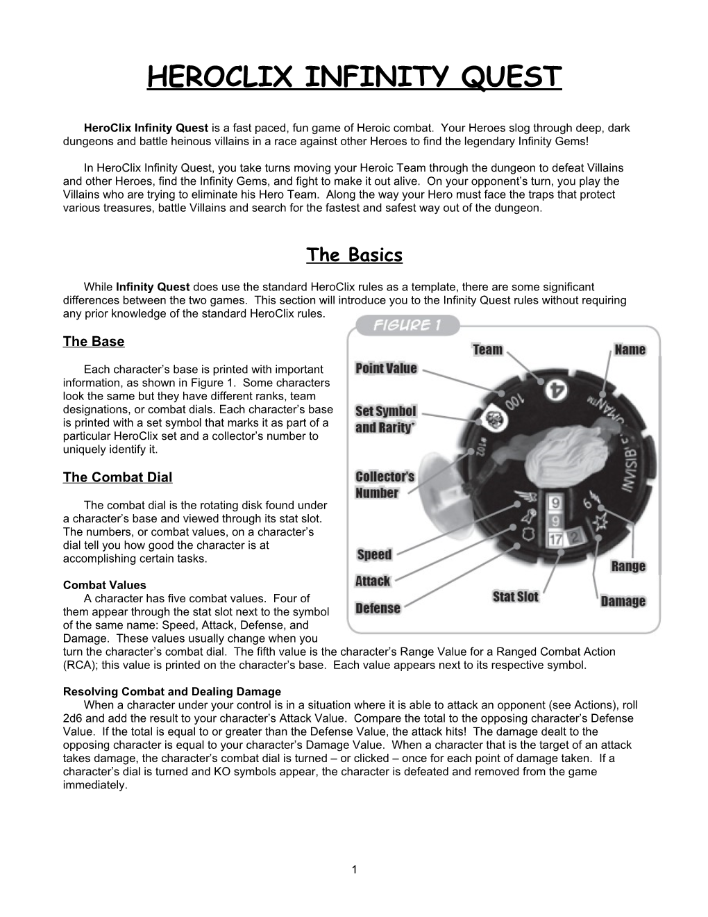 Heroclix Infinity Quest