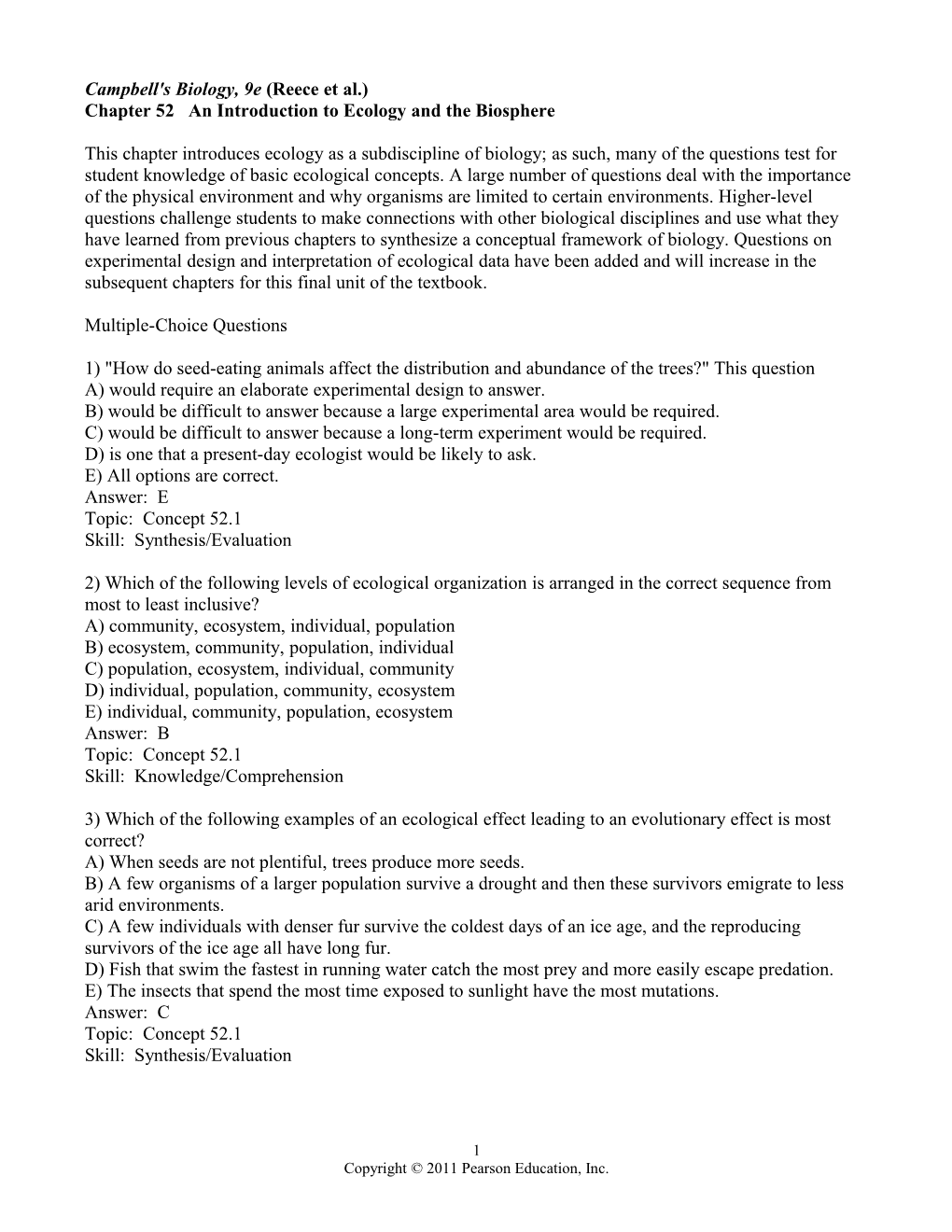 Campbell's Biology, 9E (Reece Et Al.)