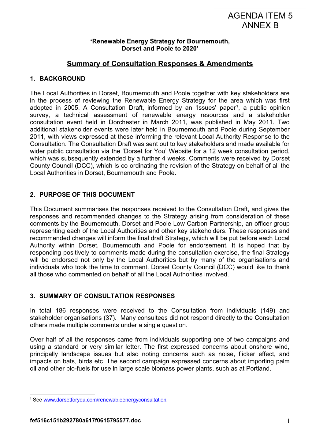 Updated Renewable Energy Strategy for Bournemouth