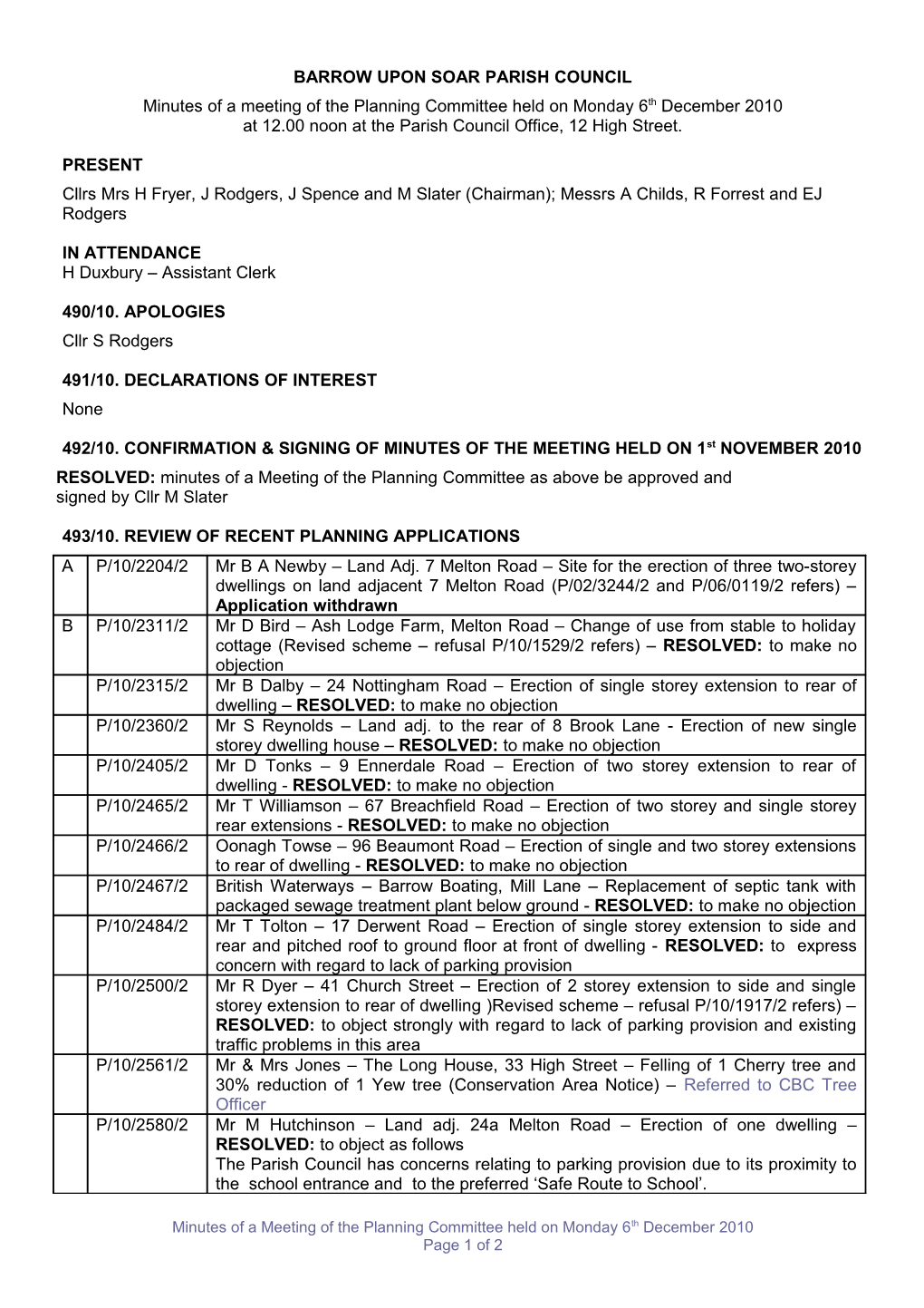 Barrow Upon Soar Parish Council s4