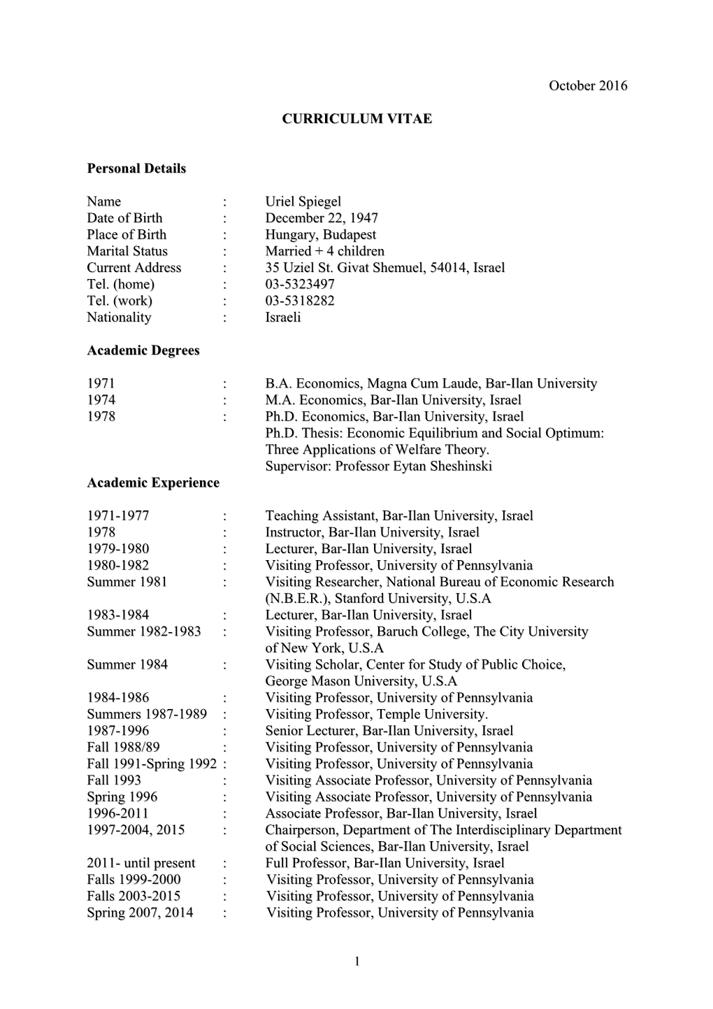 Curriculum Vitae s489