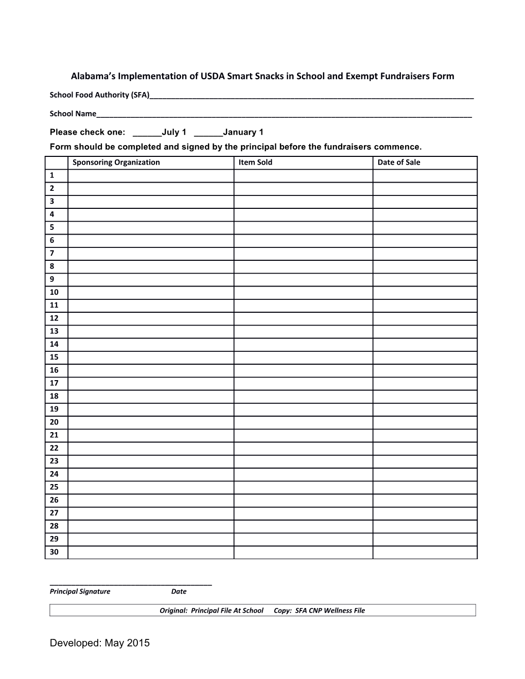 Exempt Fundraiser Attestation and School Fundraiser Forms