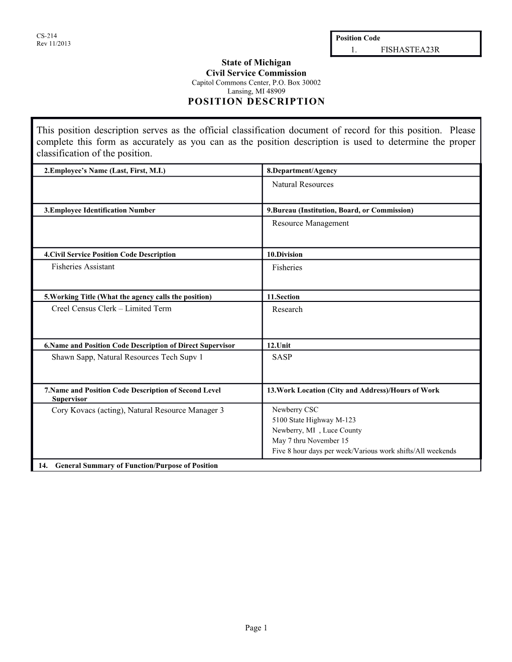 CS-214 Position Description Form s10