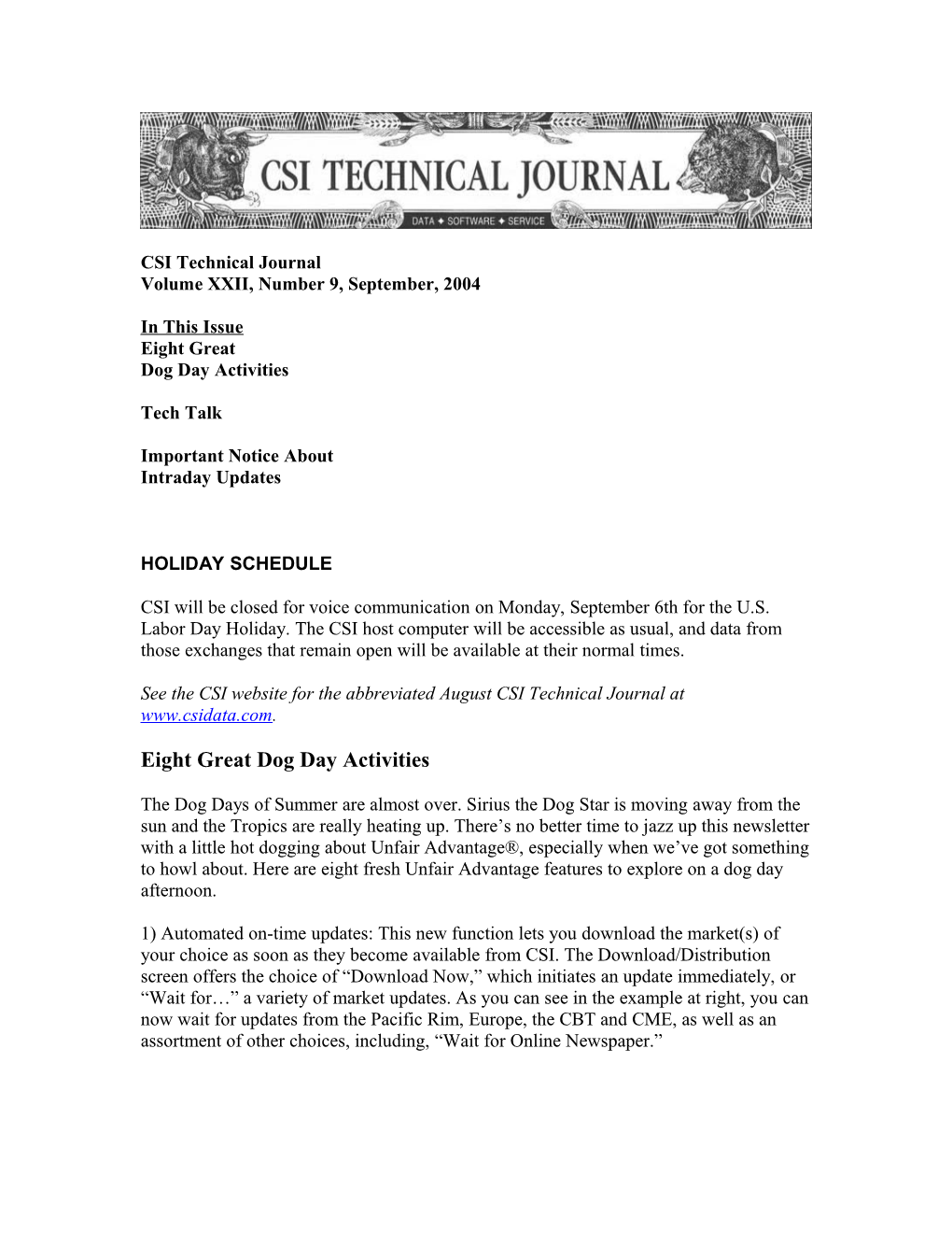 CSI Technical Journal s1