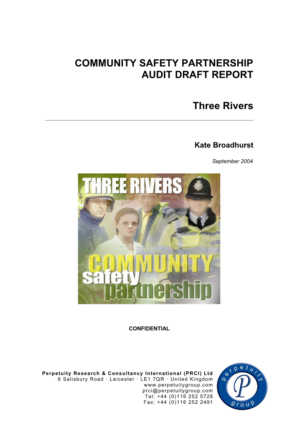 Community Safety Partnership Audit Draft Report