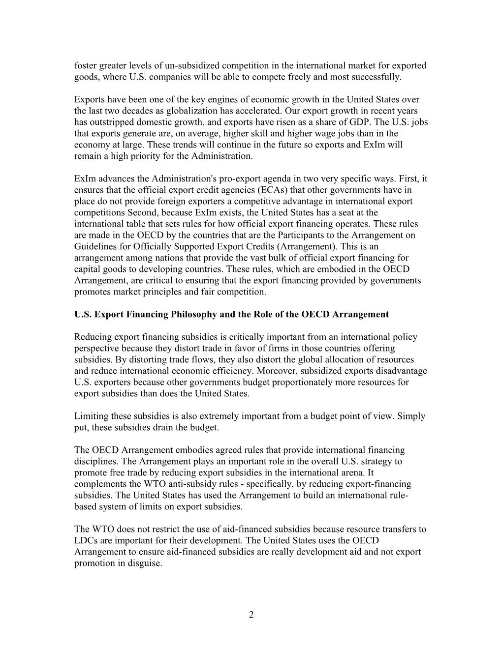 Reauthorization of the Export Import Bank