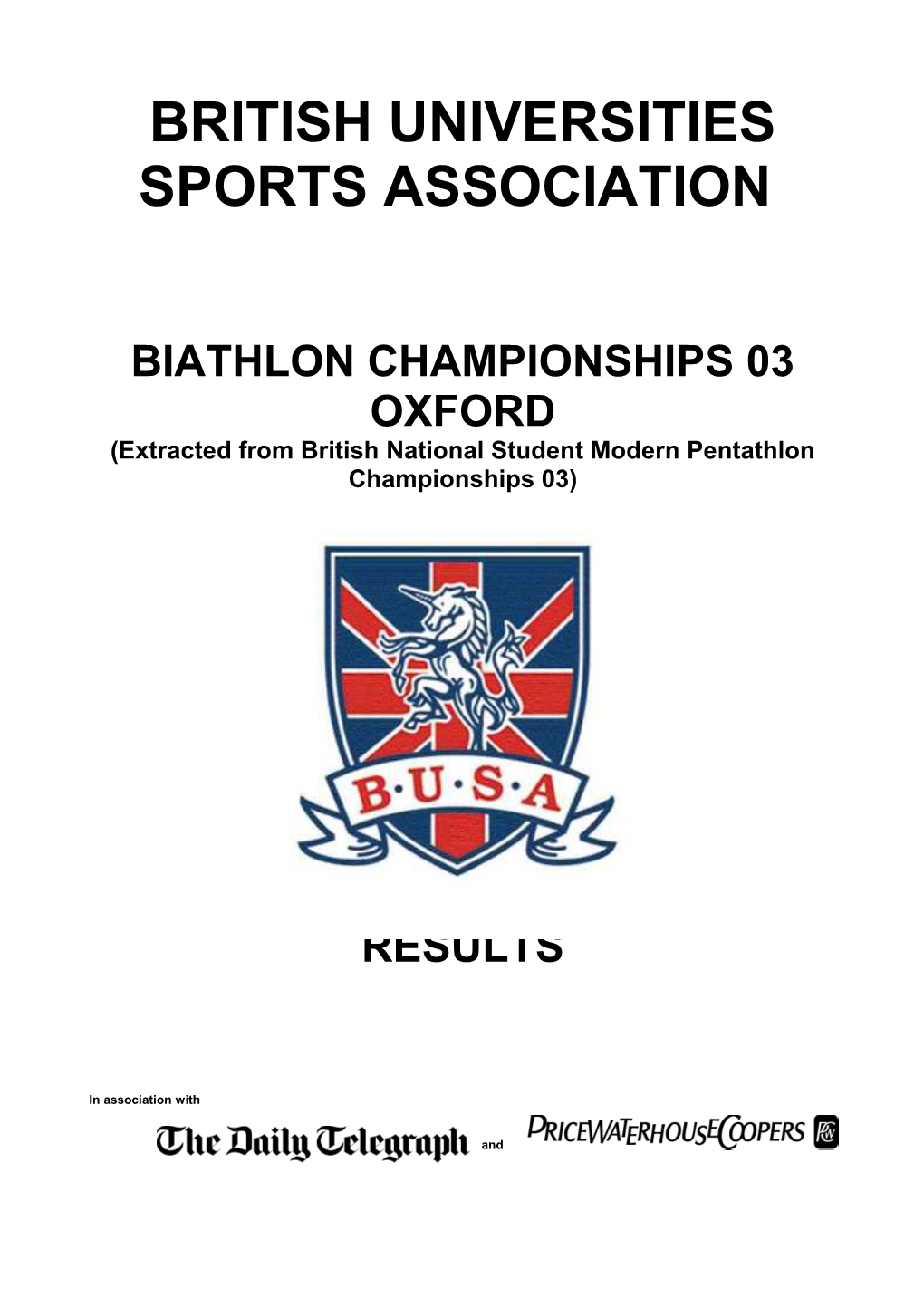 British Universities Sports Association s2