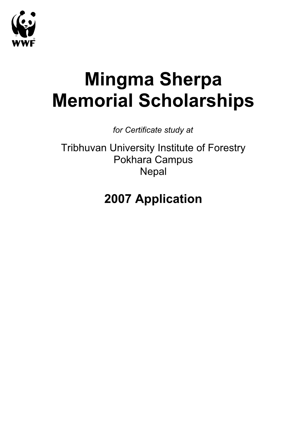 Memorial Scholarships
