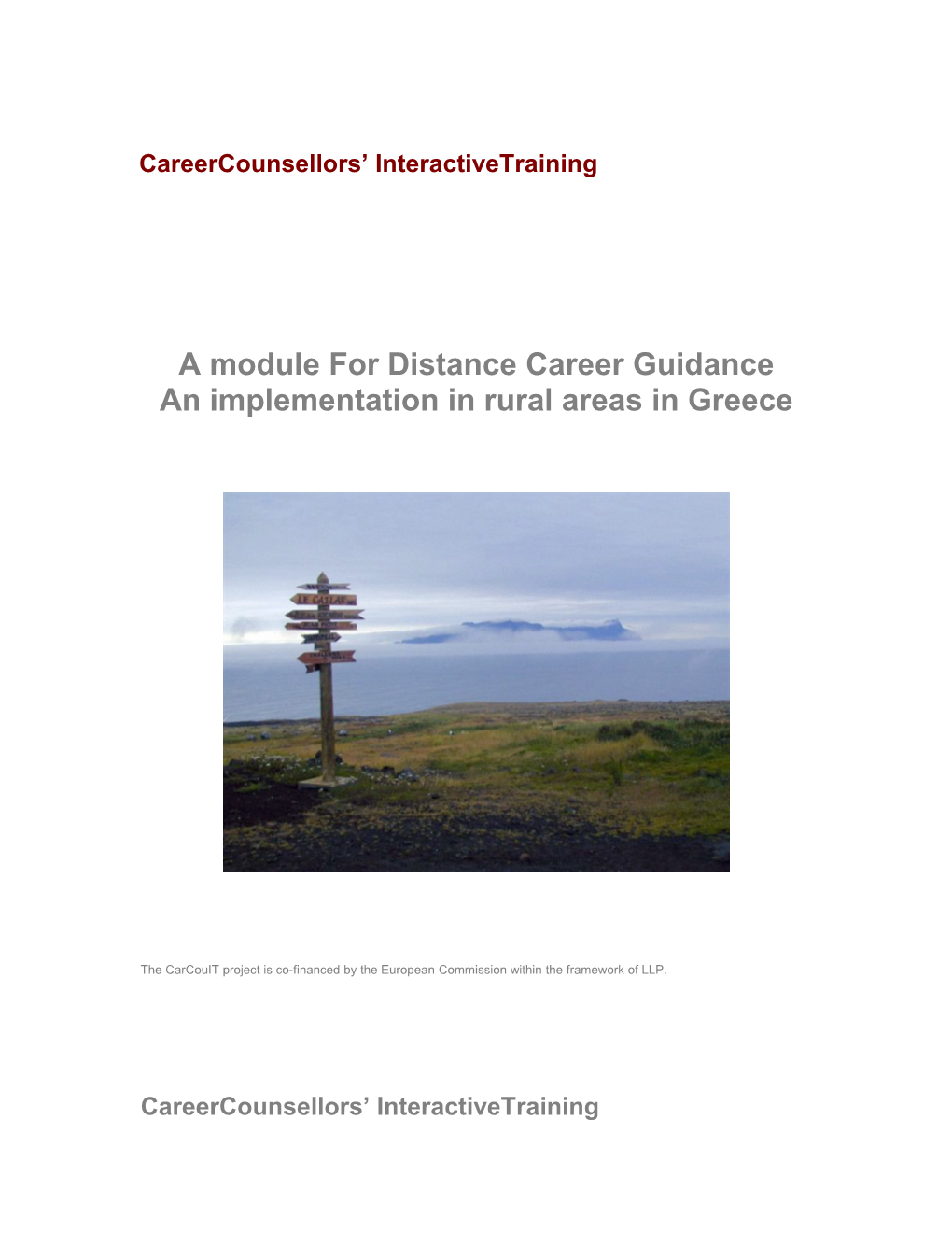 Career Guidance for Schools: a Different Approach