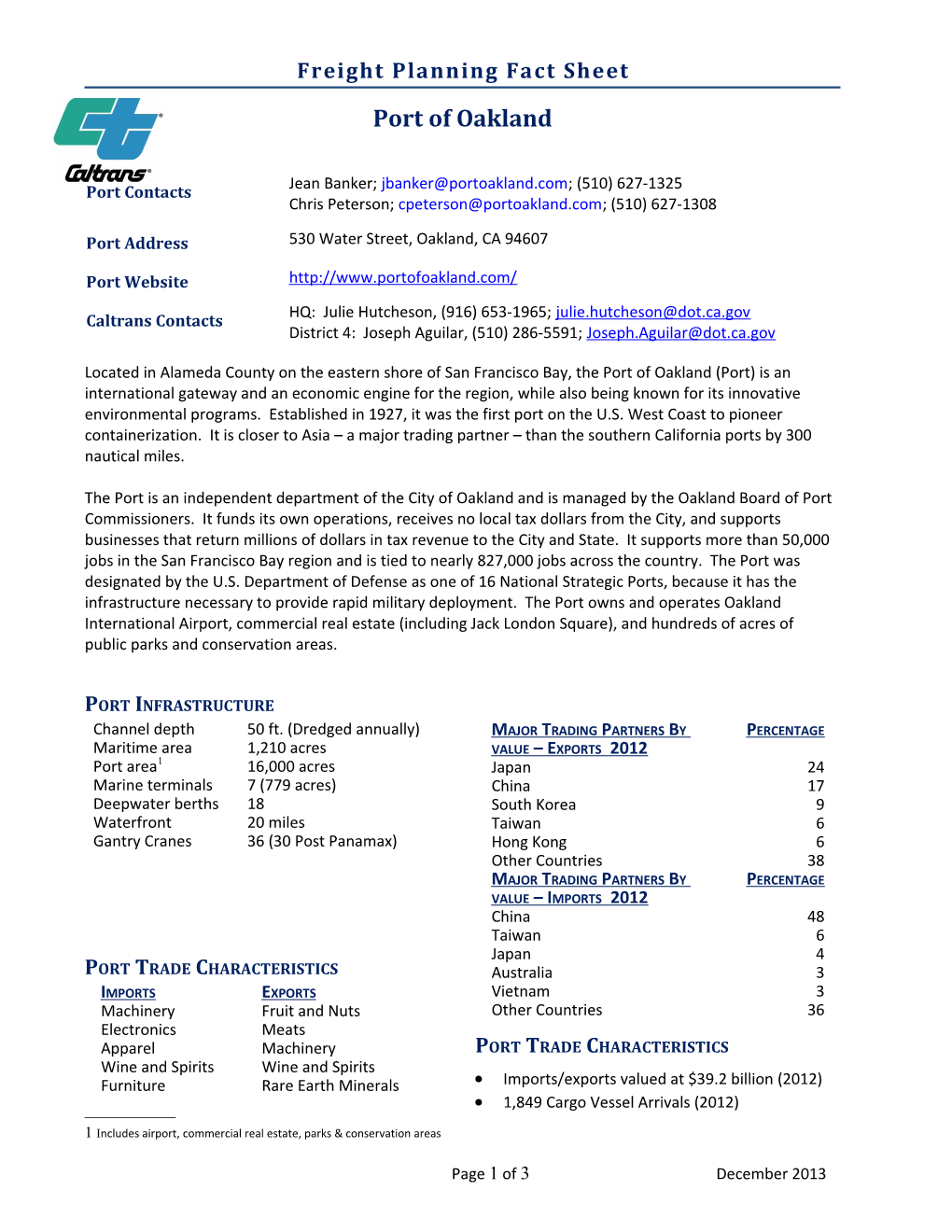 Freight Planning Fact Sheet