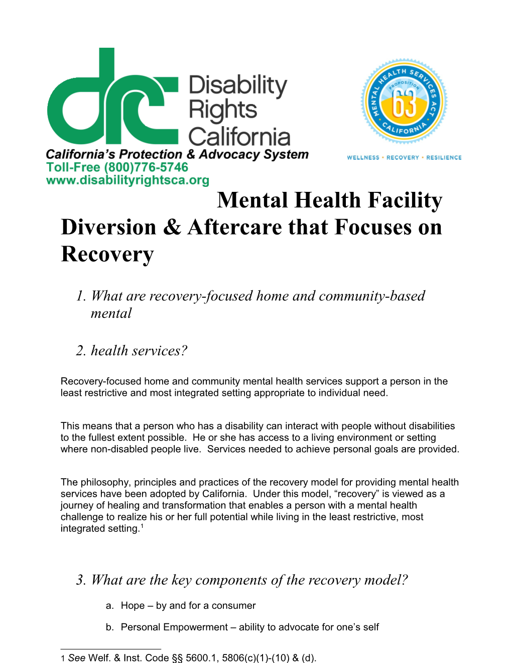 What Are Recovery-Focused Home and Community-Based Mental