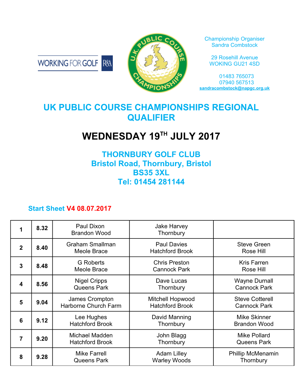 Uk Public Course Championships Regional Qualifier s1