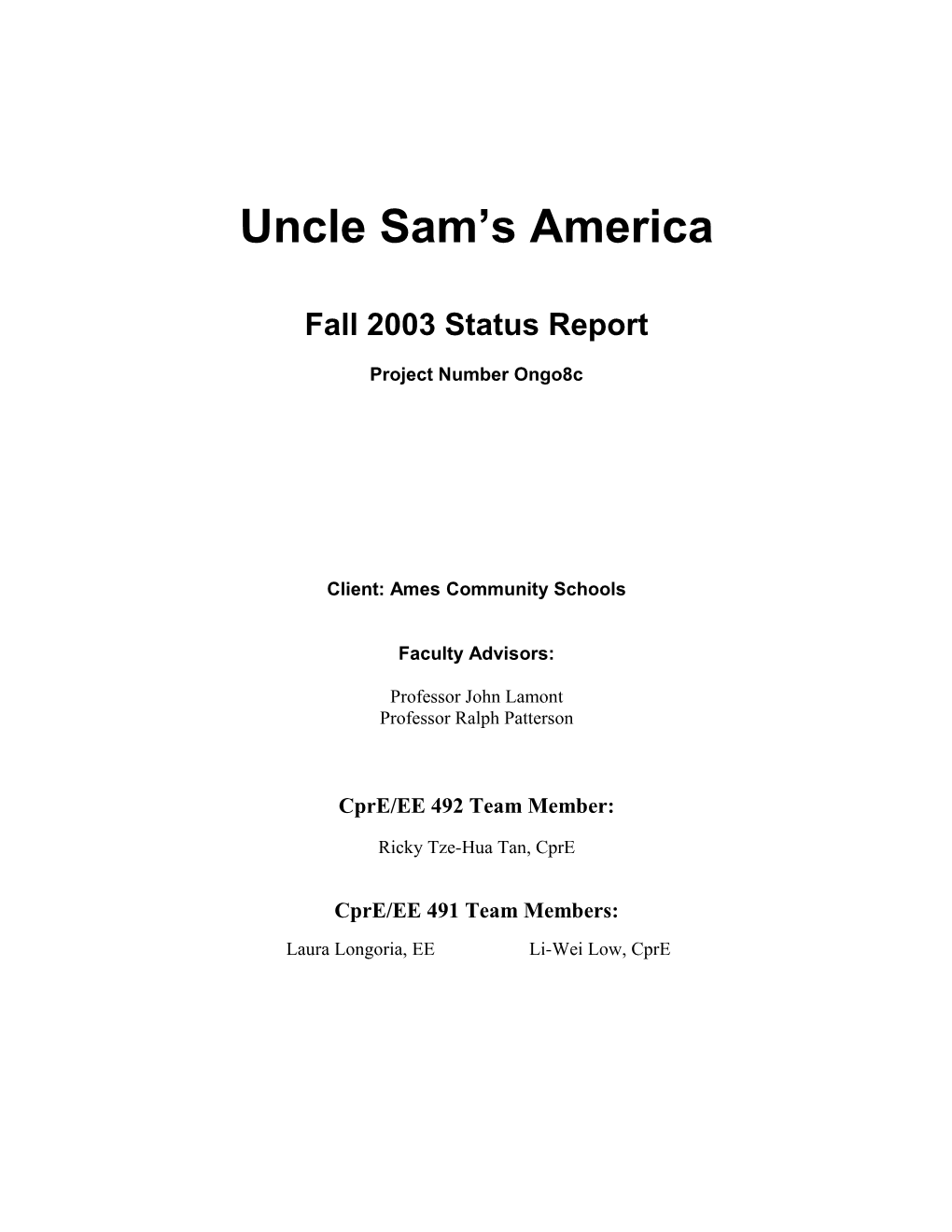 Uncle Sam S America
