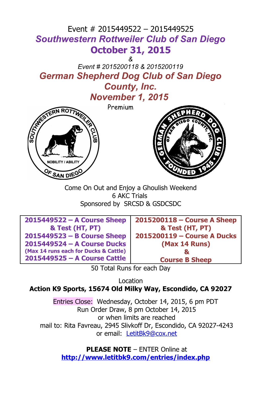 Southwestern Rottweiler Club of San Diego
