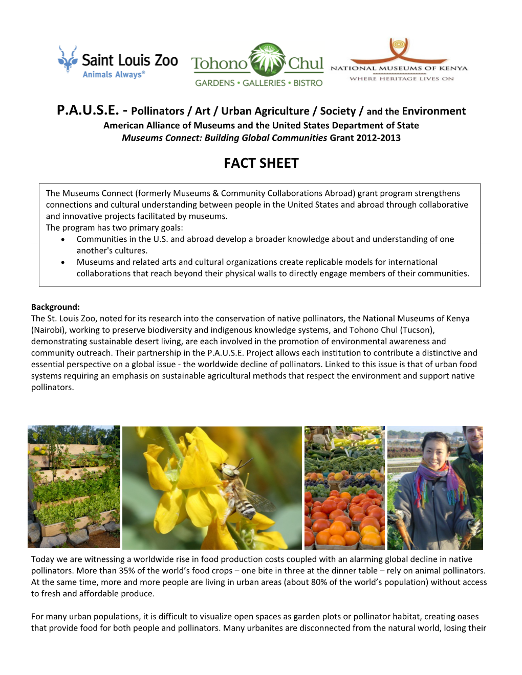P.A.U.S.E. - Pollinators / Art / Urban Agriculture / Society / and the Environment