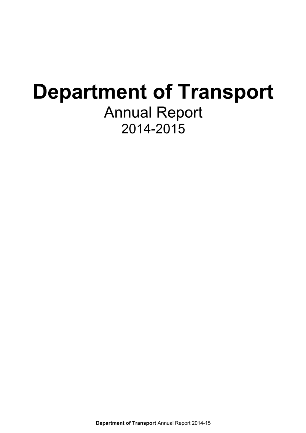 DOT Annual Report 2015