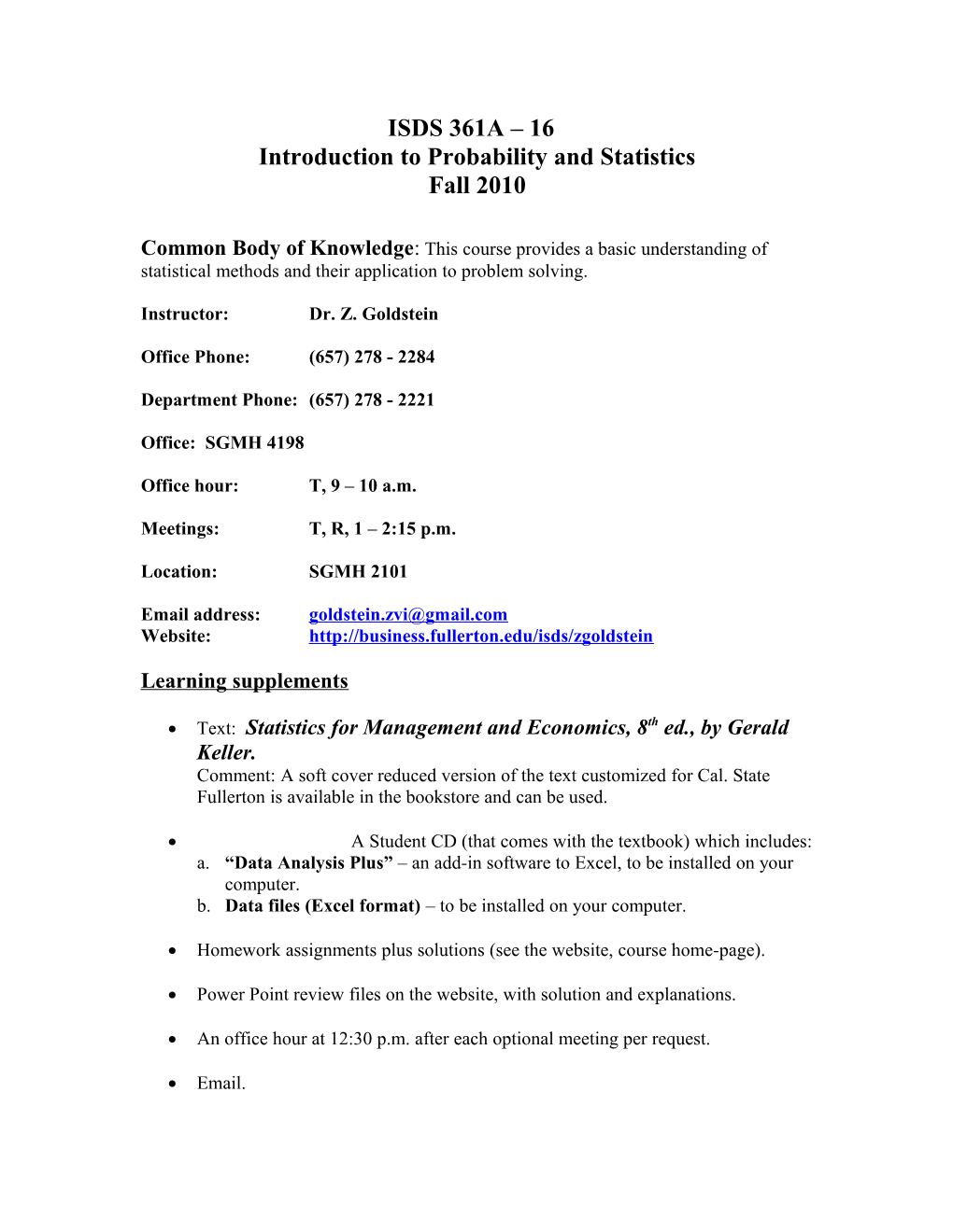 Introduction to Probability and Statistics