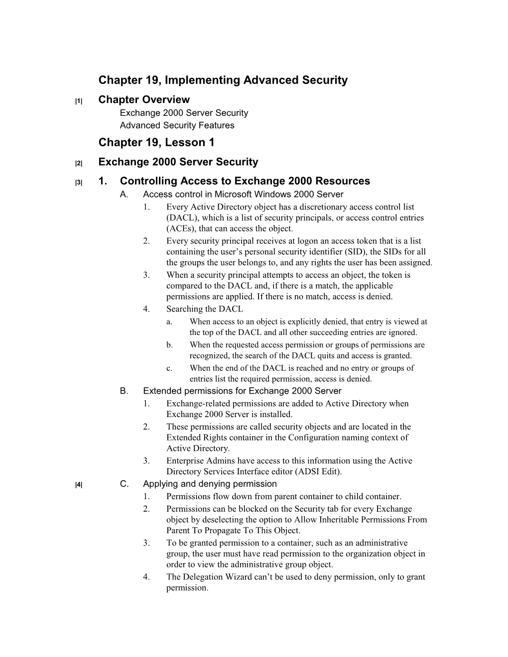 Chapter 19, Implementing Advanced Security