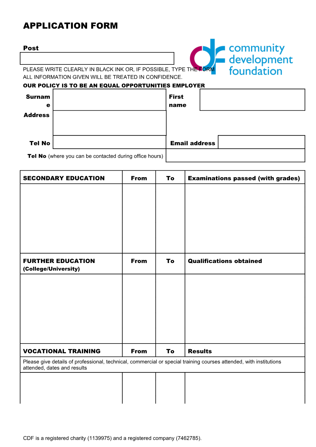 Application Form s37