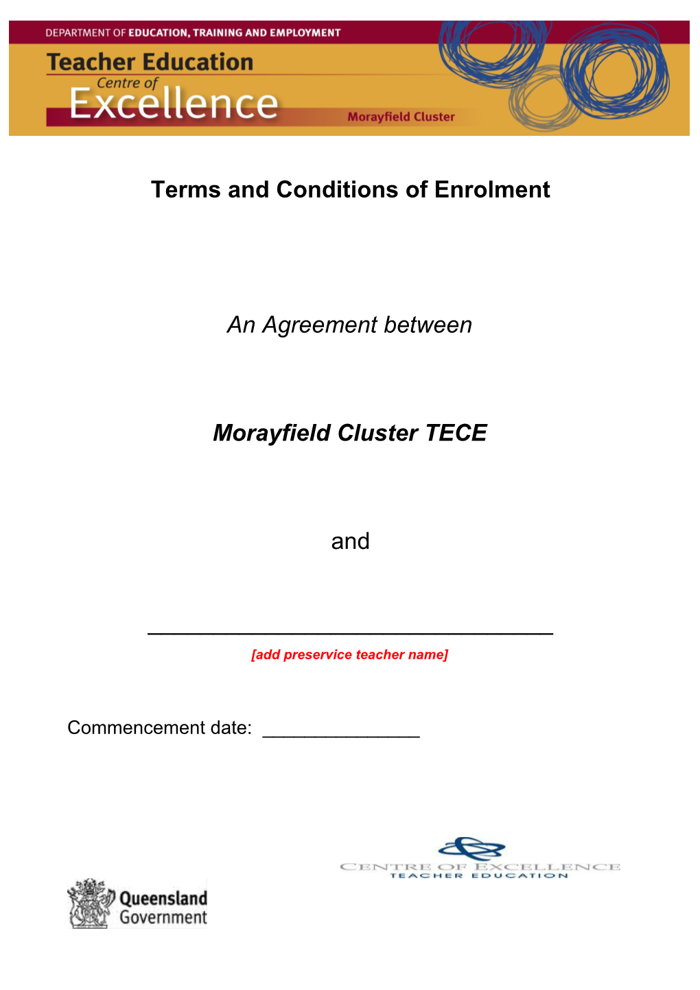 Terms and Conditions of Enrolment