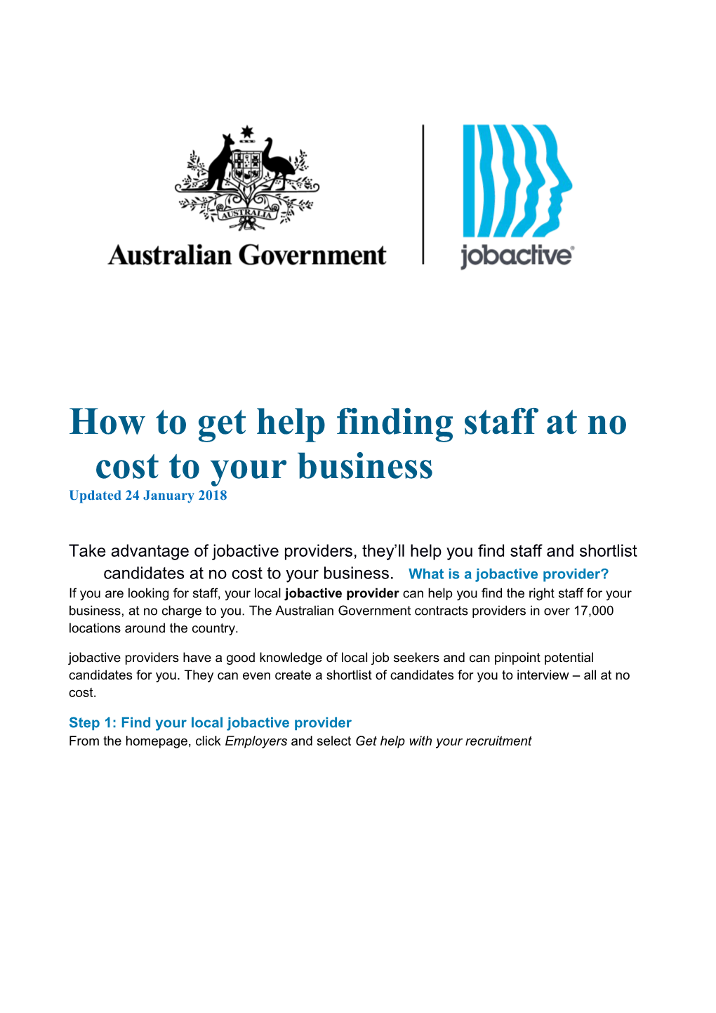 How to Get Help Finding Staff at No Cost to Your Business