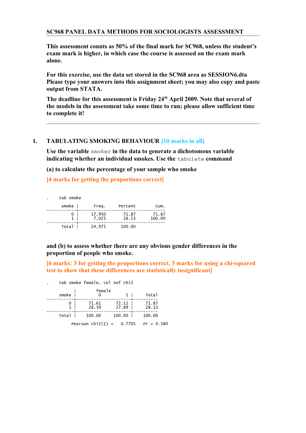 SC968 Panel Data Methods for Sociologists