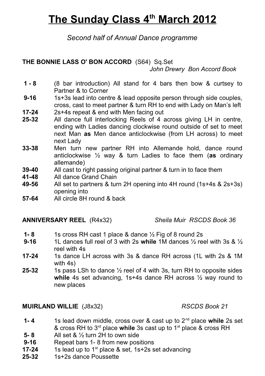 Second Half of Annual Dance Programme