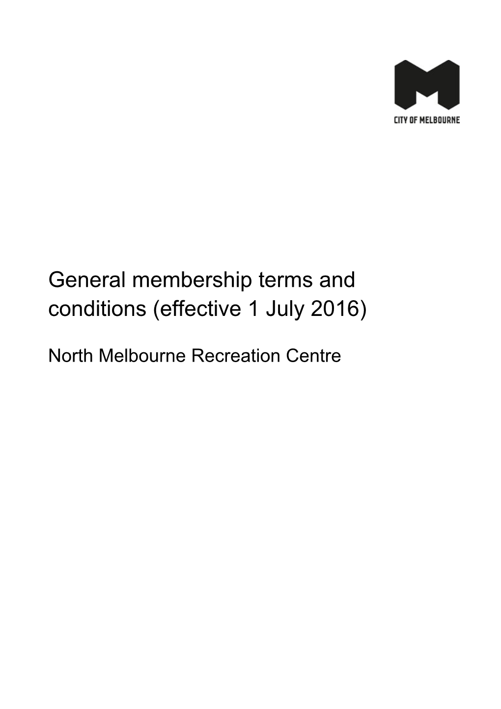 NMRC General Membership Terms and Conditions
