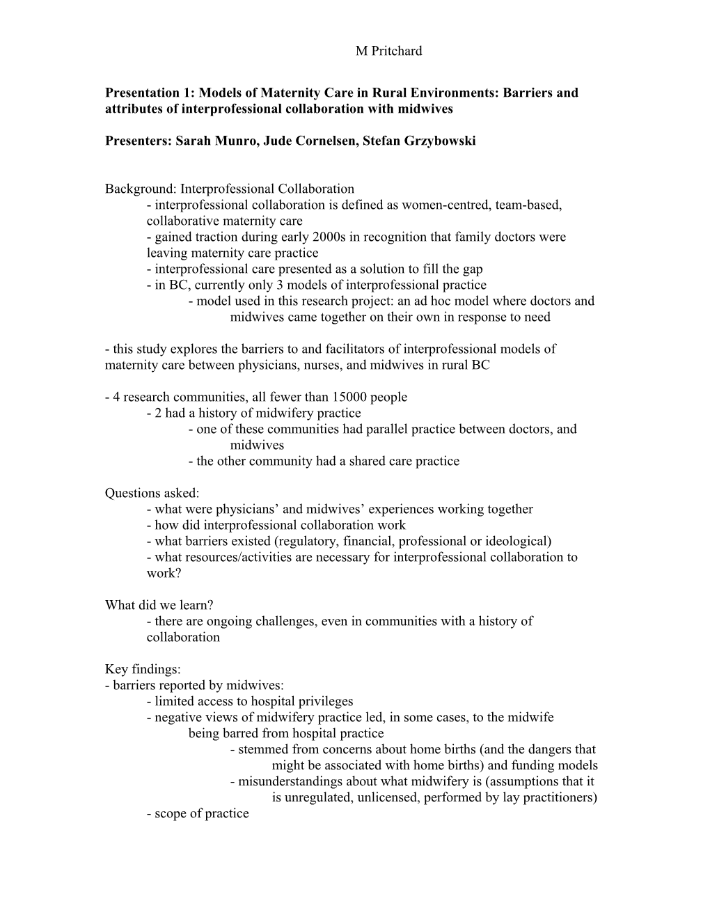 Theme 3: Building a Platform for Intersectoral, Interdisciplinary Practice in PHC