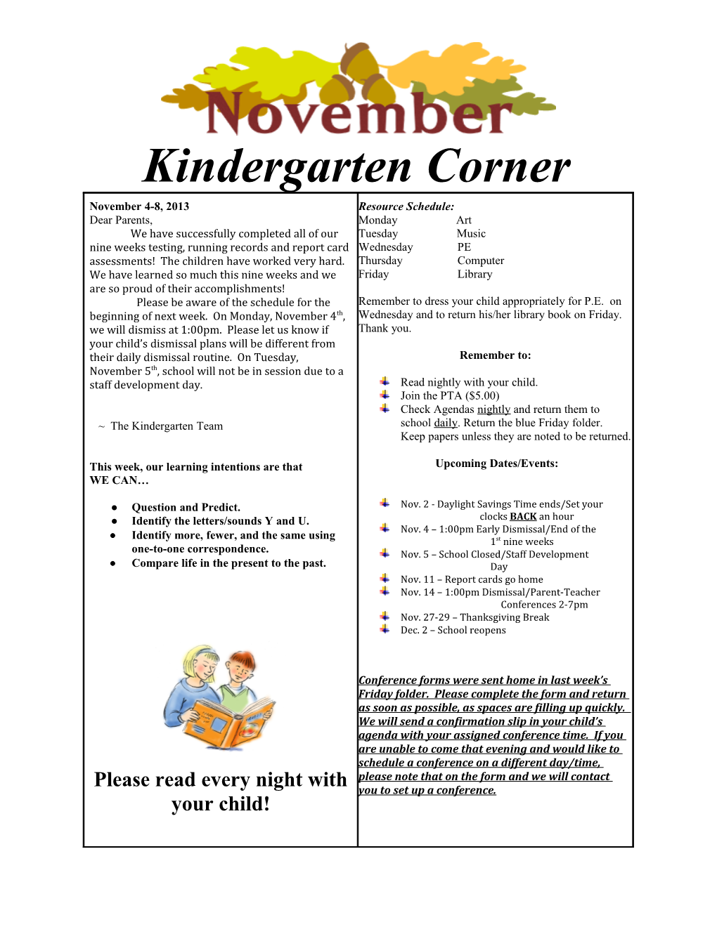 Kindergarten Corner s1