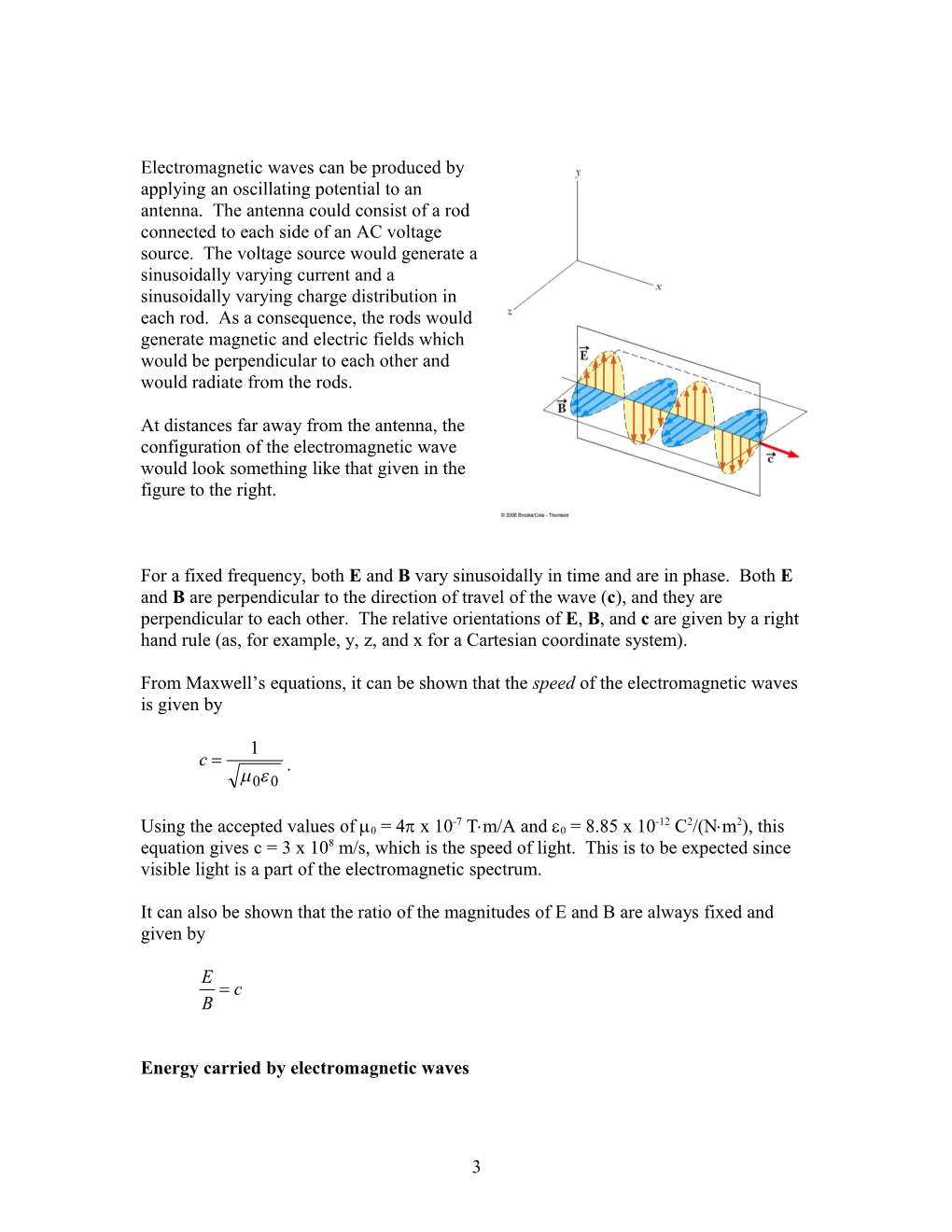 CH 34 Electromagnetic Waves