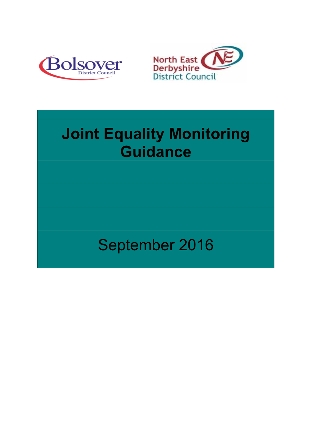 Joint Equality Monitoring Guidance