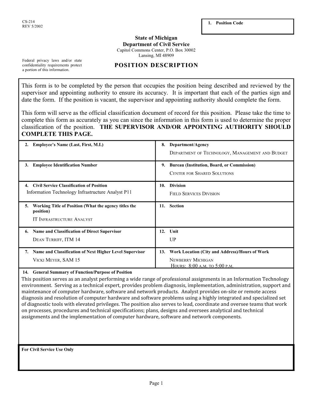 CS-214 Position Description Form s6