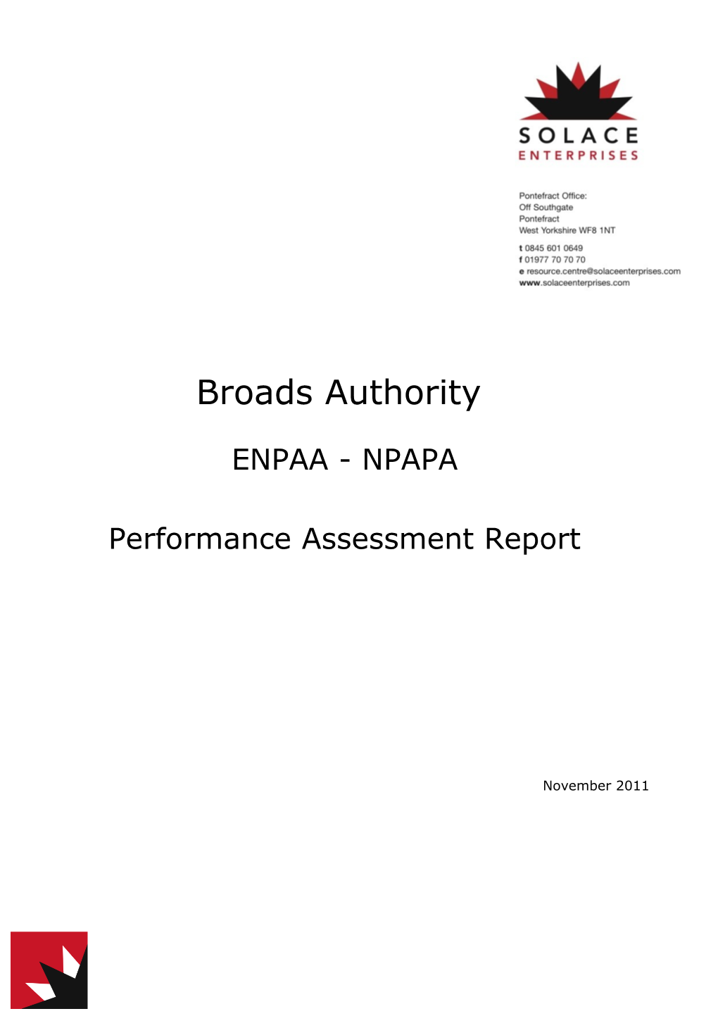 3The Broads Authority Performance Assessment Process 4