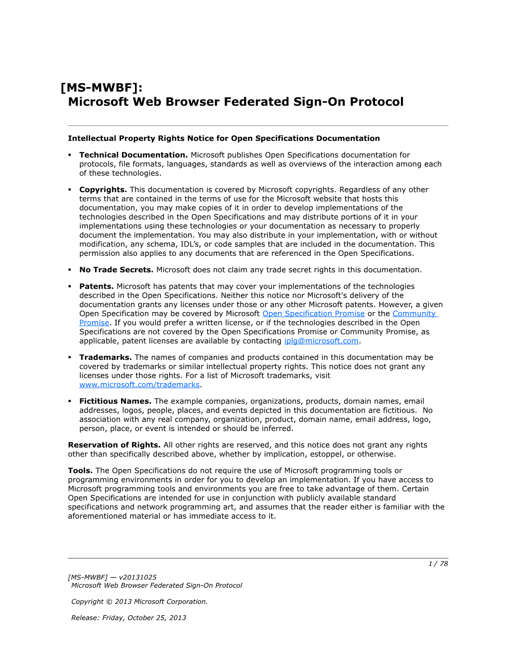 Intellectual Property Rights Notice for Open Specifications Documentation s93