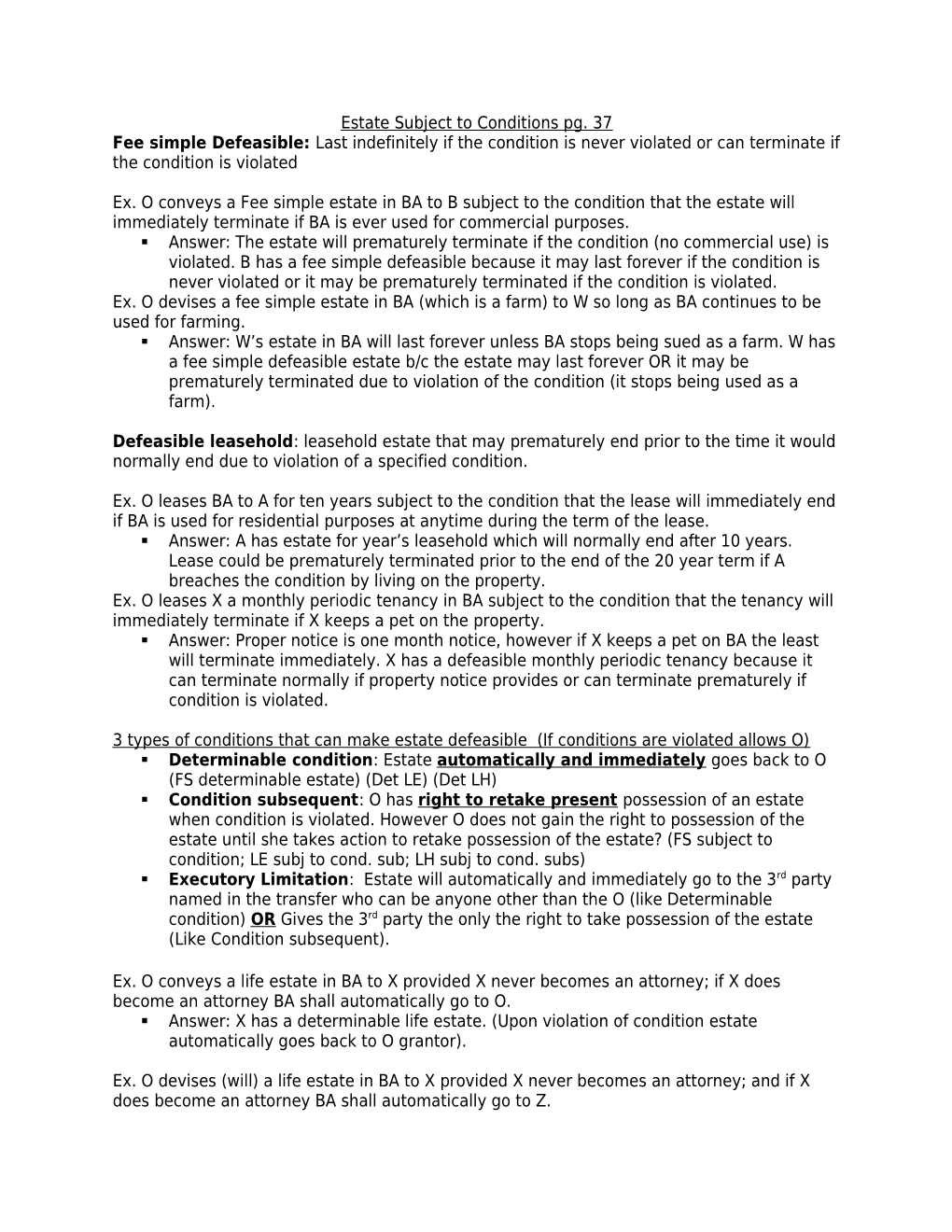 Estate Subject to Conditions Pg. 37