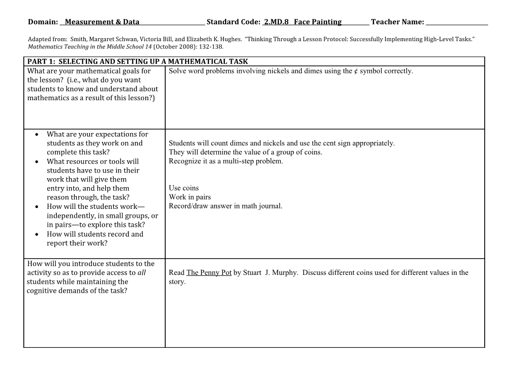 Thinking Through a Lesson Protocol (TTLP) Template s24