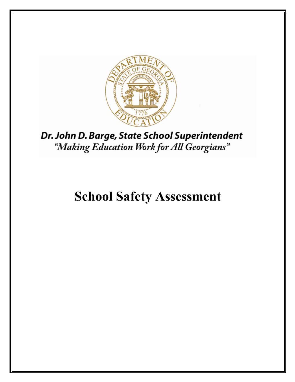 Components of the School Safety Assessment