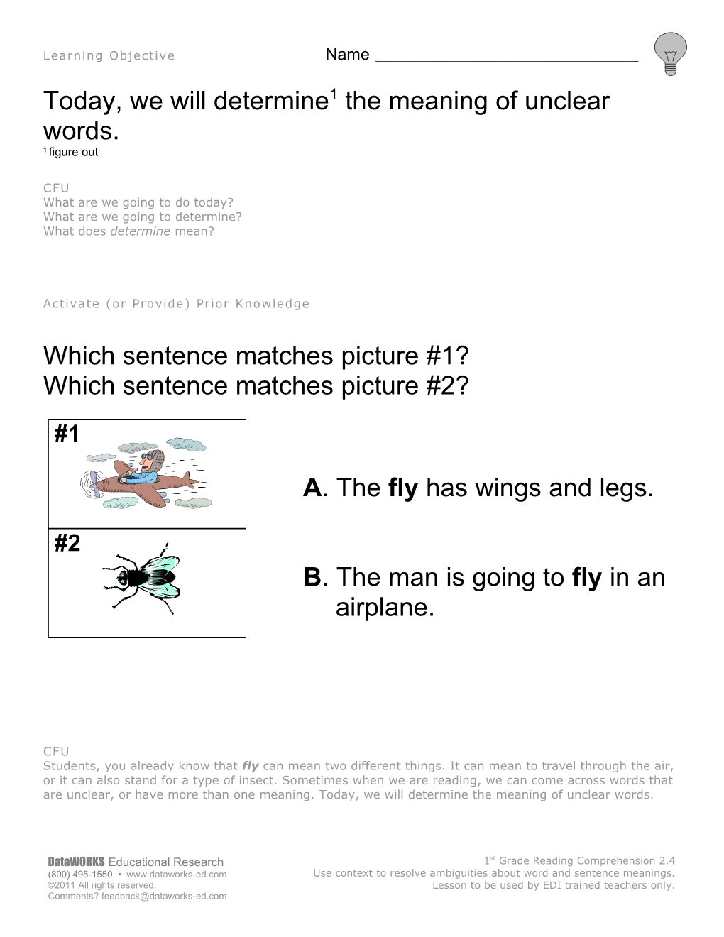 Explicit Direct Instruction Lesson Plan s5