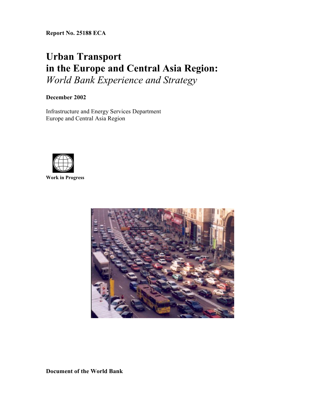 Urban Transport Strategy Note