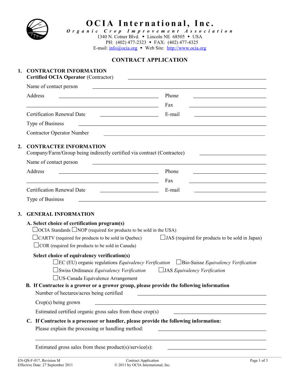 Contract Application